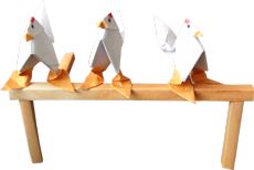 Origami Chickens