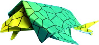 Origami schildpad