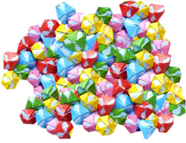 Origami snoepjes