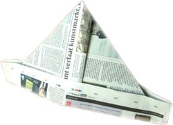 origami hat made of a newspaper origami hat made of a newspaper