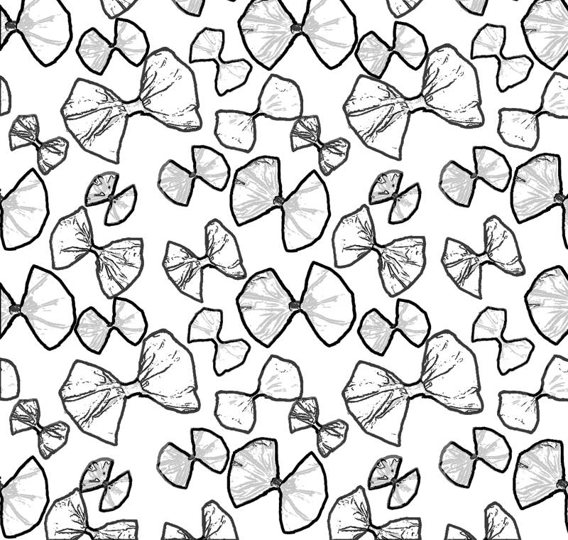 Bows pattern coloring picture