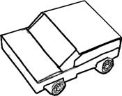 Papercraft car