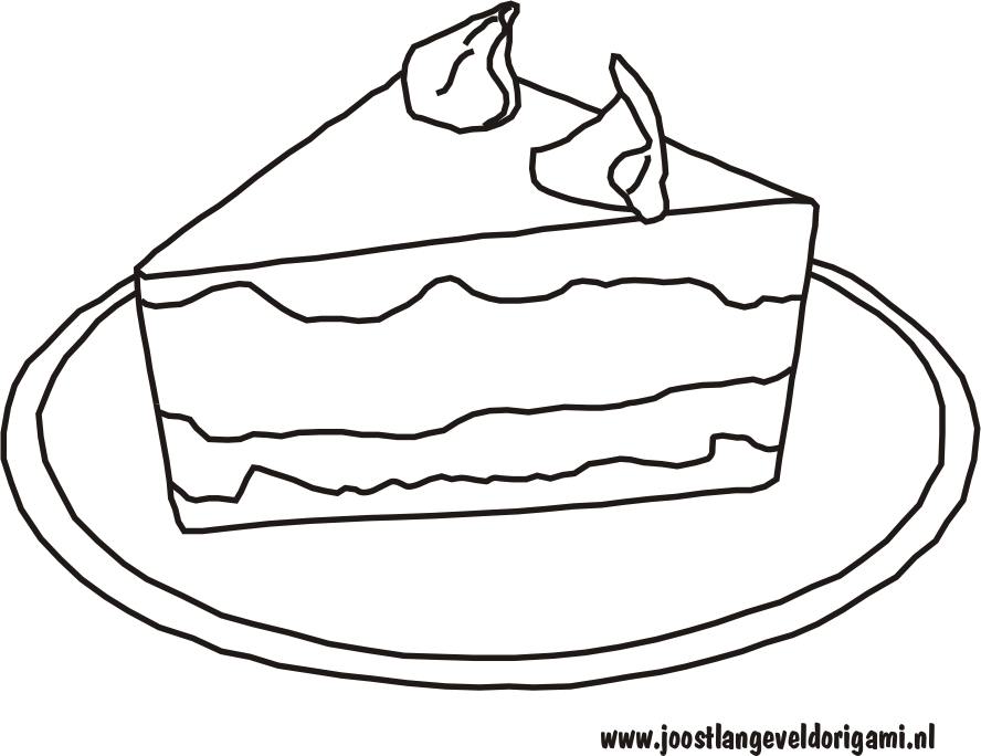 colouring picture of a tasty looking pie