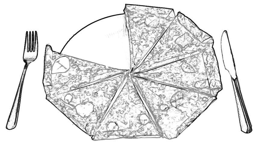 Origami pizza