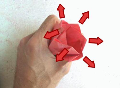 Origami Amaryllis maken