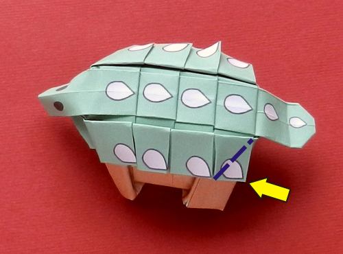 origami Ankylosaurus diagrams