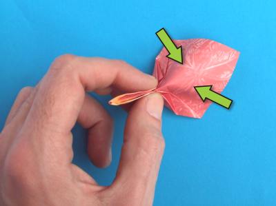 Origami Anthurium bloem maken
