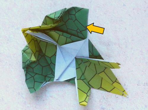 Origami Archelon folding instructions