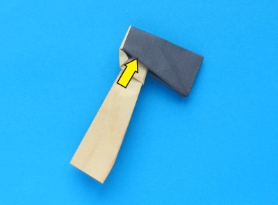 how to fold an origami axe