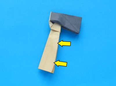 how to fold an origami axe