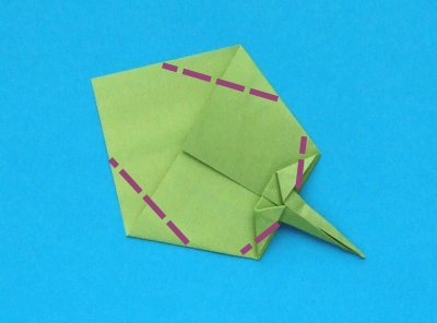 diagrams for the leaf of an origami azalea
