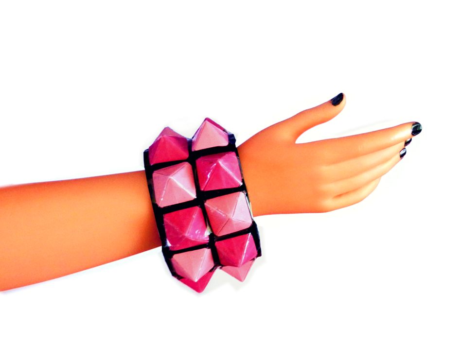 Bangle with Origami Studs