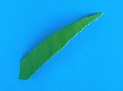 Origami flower leaf