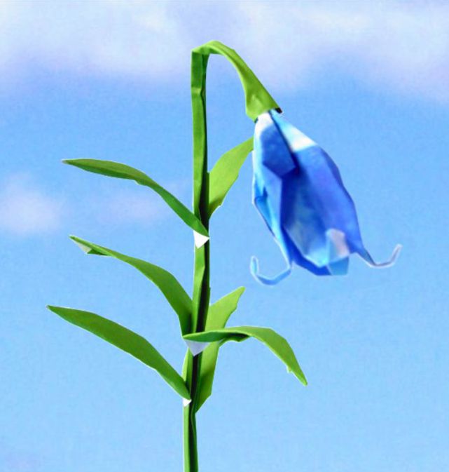 Origami Blue Bell Flower