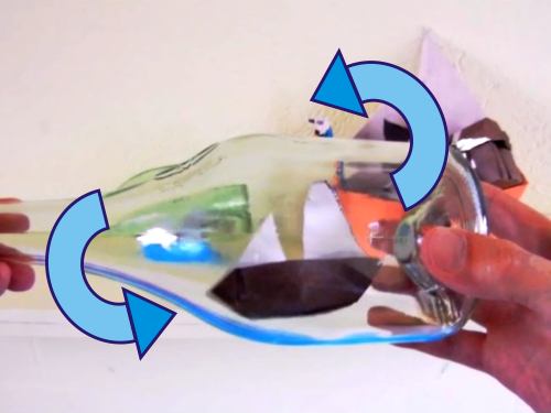 Papieren bootje in een fles maken