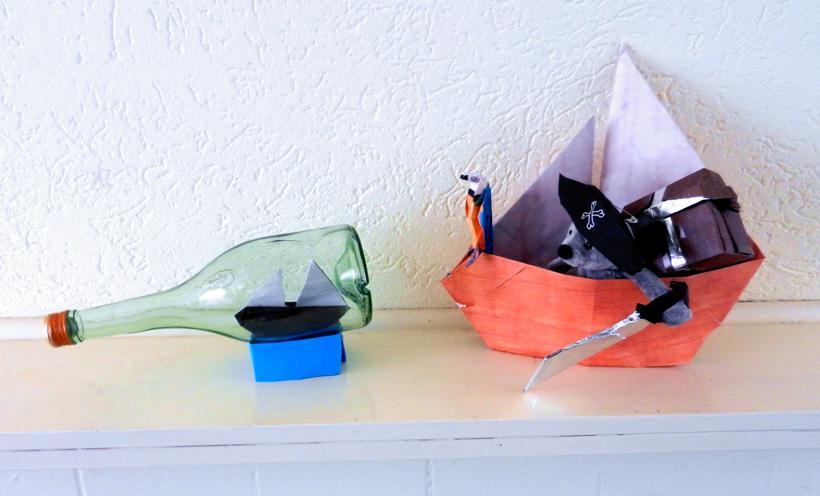 Origami boats