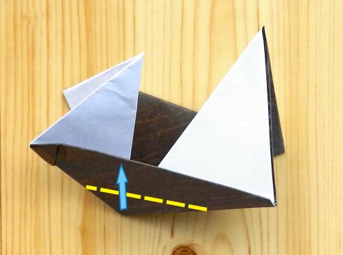 Make an Origami boat in a bottle