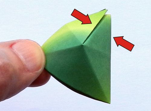 Origami flower buds diagrams