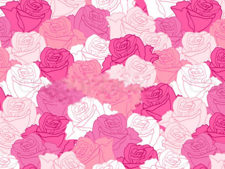 Pink and white roses pattern