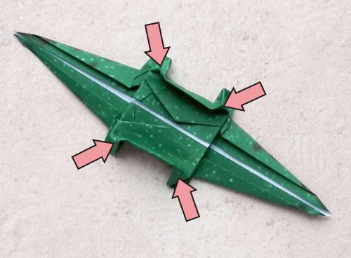Origami Brachiosaurus folding instructions