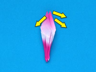 how to make an origami bulb flower