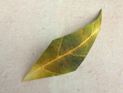 easy origami leaf