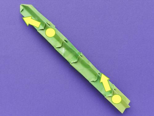 Make an Origami cactus plant with flowers