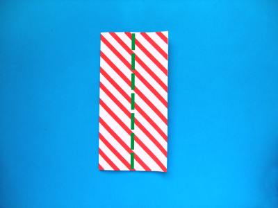 how to make an origami candy cane