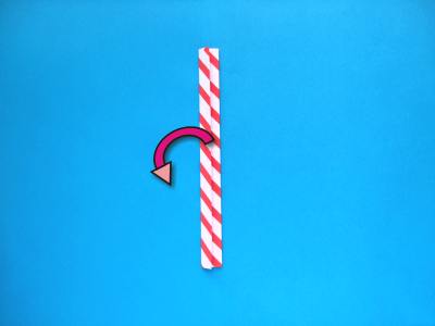 how to make an origami candy cane