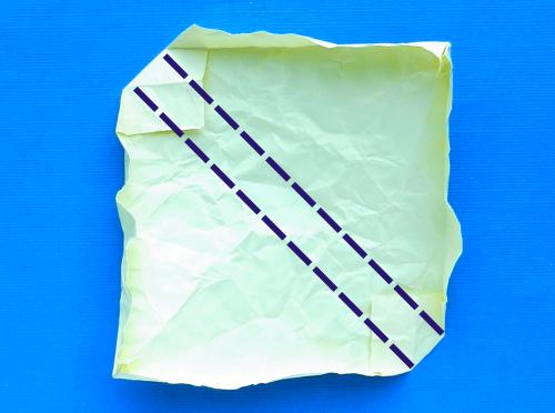 Make a paper Origami club sandwich