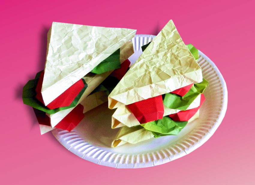 Nep Club Sandwich broodjes van papier