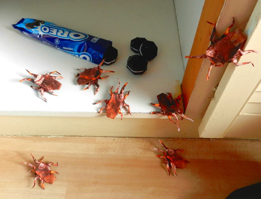 Origami Cockroaches