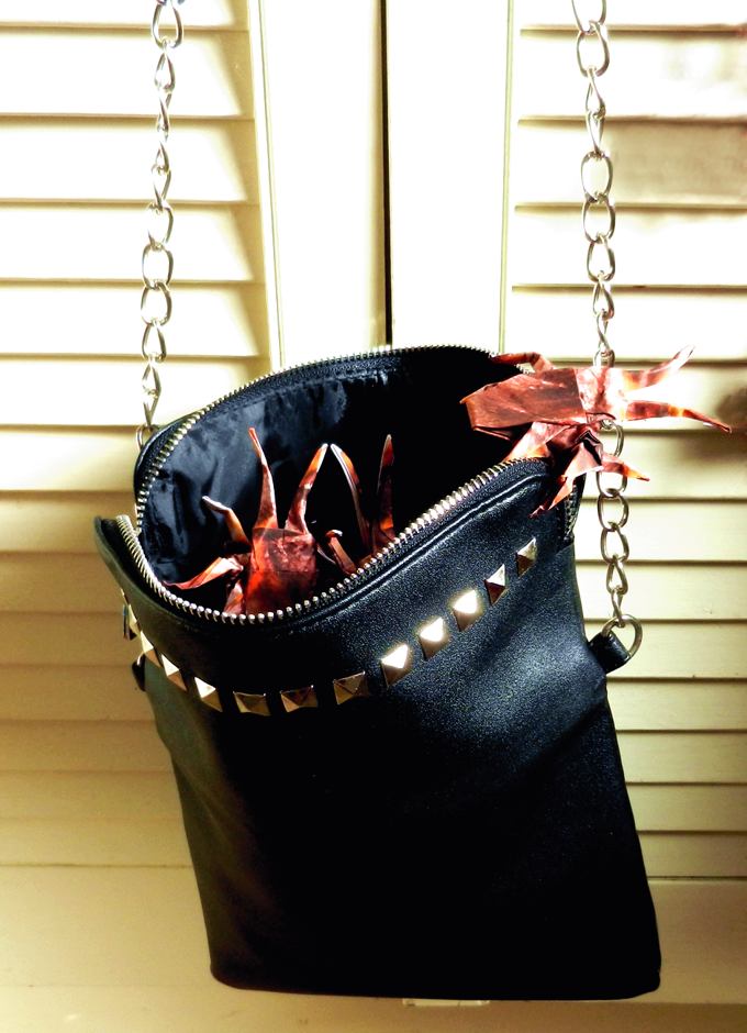 Cockroaches in a handbag