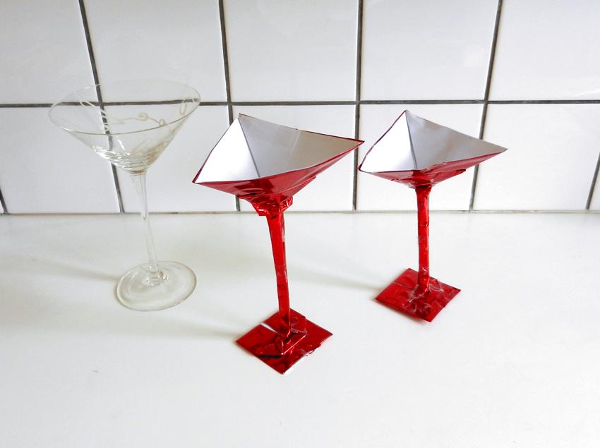 Origami cocktailglazen