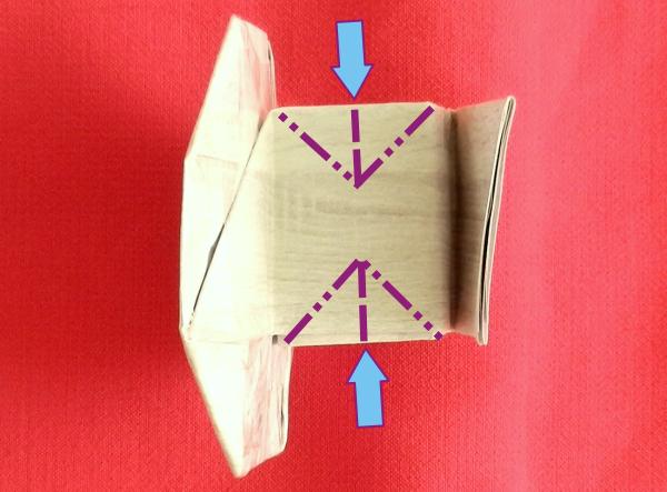 Origami salontafel maken