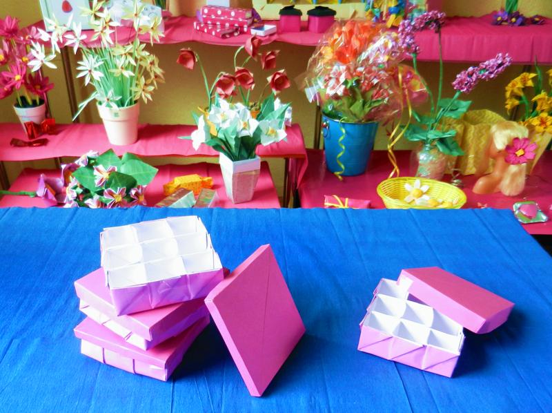 Origami storage boxes