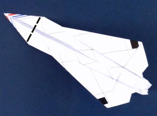 Folding instructions for an Origami Concorde plane