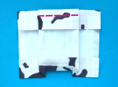 diagrams for folding an origami cow