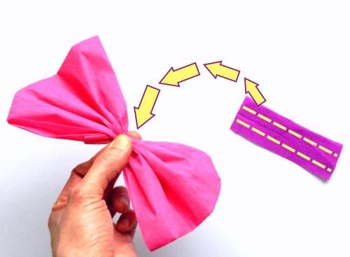 Make a crepe paper bow