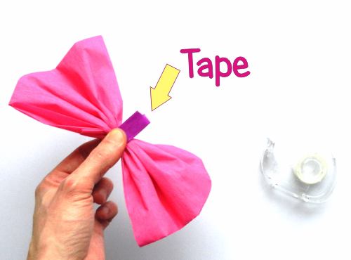 Make a crepe paper bow