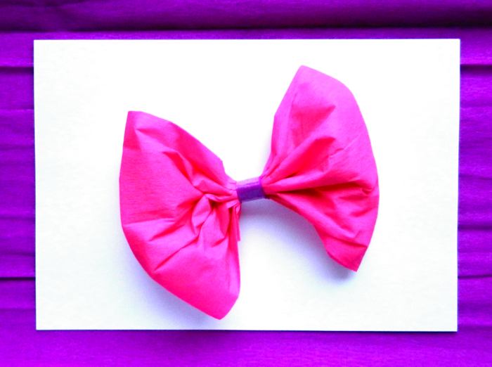 Crepe paper bow