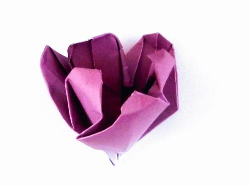 Origami Crocus flower