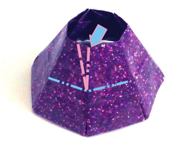 Diamantvormig doosje maken