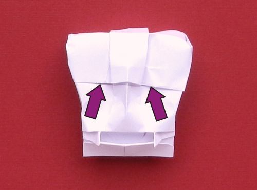 Fold an Origami Dracula Skull