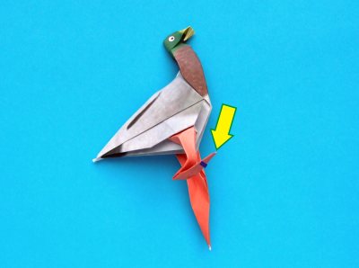 Origami Eend vouwen