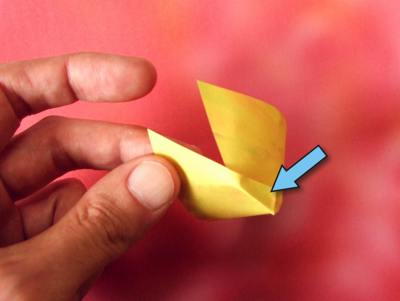 eenvoudig origami bloemetje