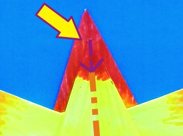 Origami Vuurvogel vouwen
