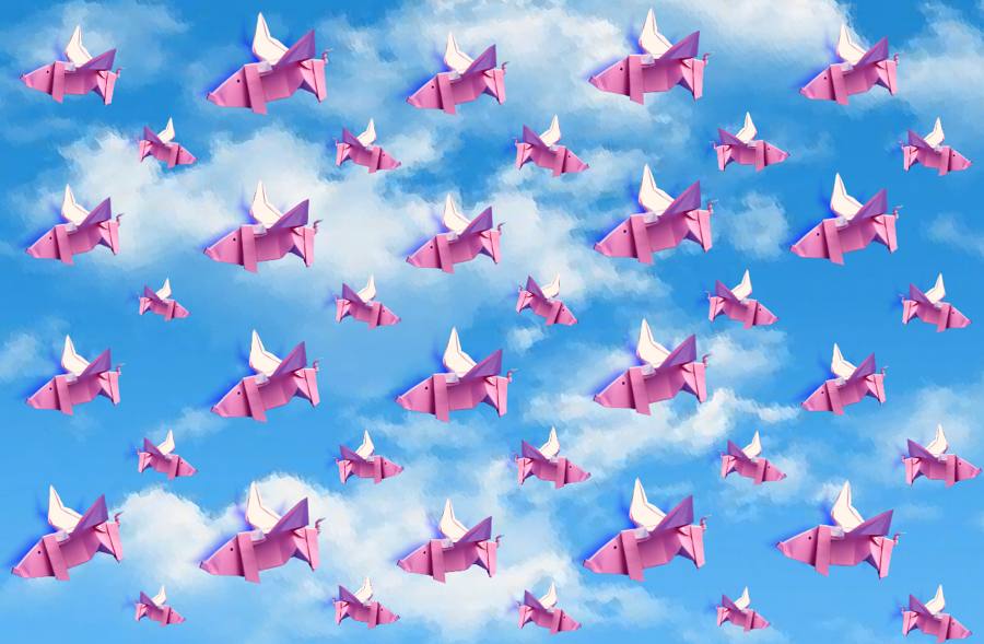 Origami Flying Pigs texture