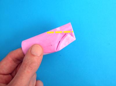folding an origami foxglove
