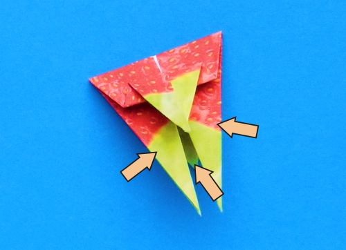 Make an Origami strawberry